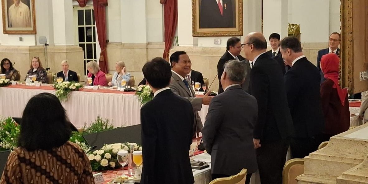 Prabowo Terima Kunjungan 50 Pengusaha Luar Negeri di Istana