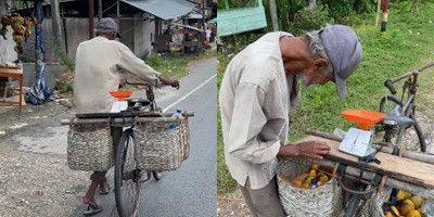 Penuh Kesederhanaan, Sosok Kakek Penjual Mangga Keliling dengan Sepeda di Aceh ini Ternyata Keturunan Nabi Muhammad SAW