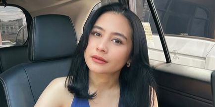 Potret Prilly Latuconsina Pakai Baju Biru Sambil Pose dengan Rambut Baru di Mobil, Cantiknya Disebut Gak Habis-habis