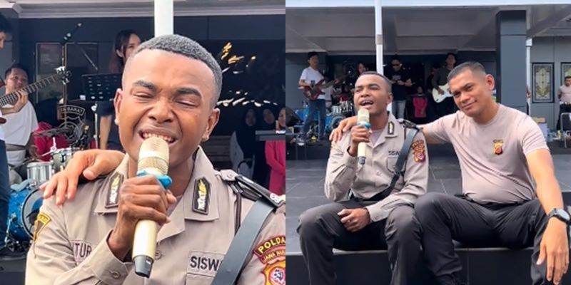 Mirip Banget Vokal Glenn Fredly, Suara Emas Siswa Polisi Asal Papua saat Bernyanyi ini Ramai Disorot