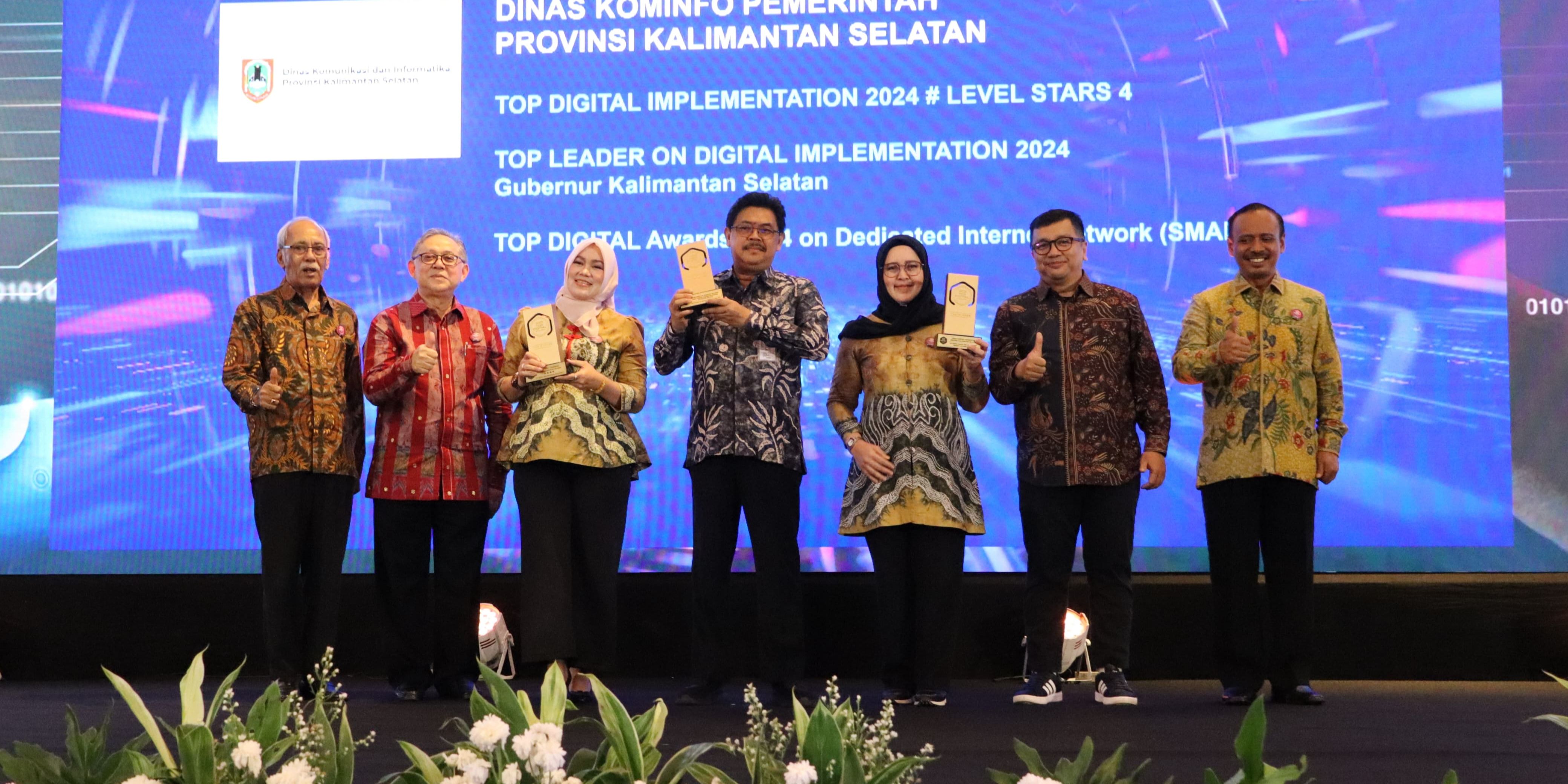 Plt Gubernur Kalsel Mendapatkan Penghargaan Top Leader on Digital Implementation