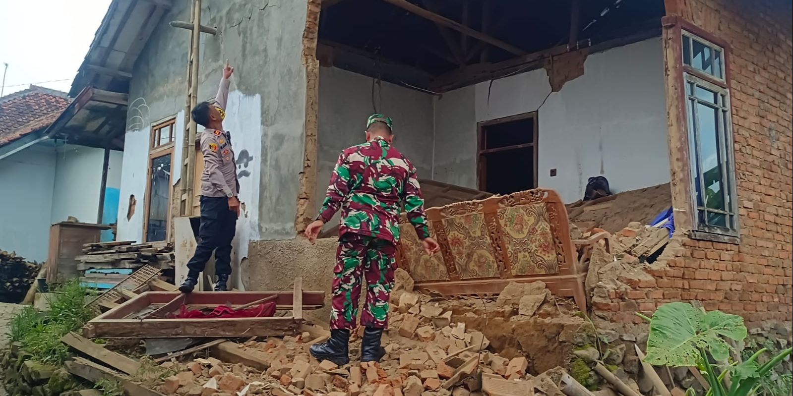 Gempa Getarkan Garut Sabtu Pagi, Tiga Rumah Warga di Pasirwangi Rusak Parah