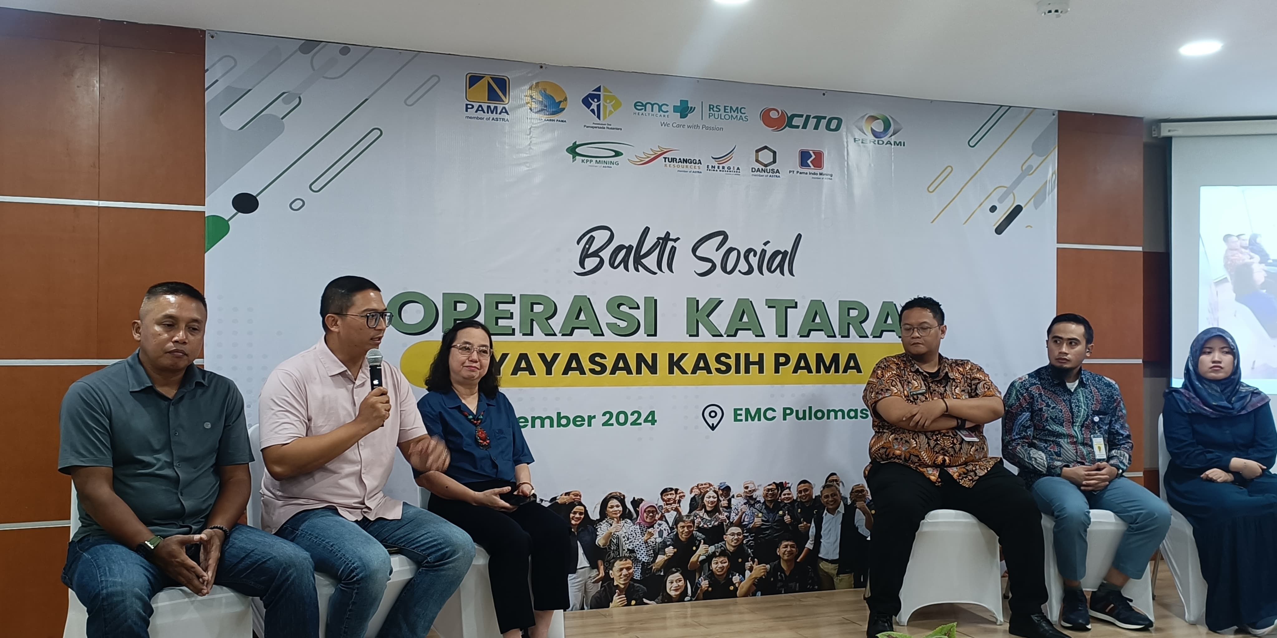 Bakti Sosial Operasi Katarak, Yayasan Kasih PAMA Jalin Kerja sama dengan RS EMC Pulomas