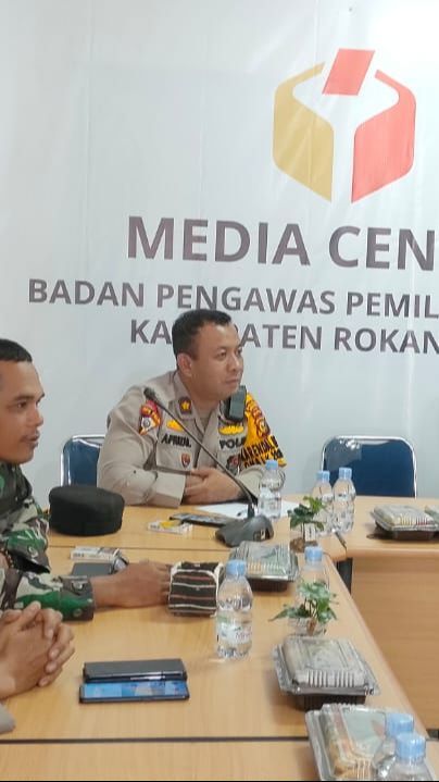 Polres Rohil Siap Bantu Tertibkan APK Peserta Pemilu 2024 di Masa Tenang