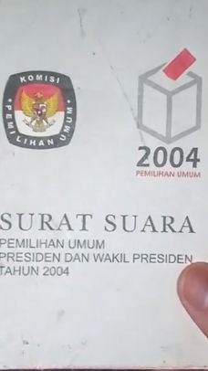 Ini Penampakan Surat Suara 20 Tahun Lalu, Ada 5 Paslon Capres dan Cawapres