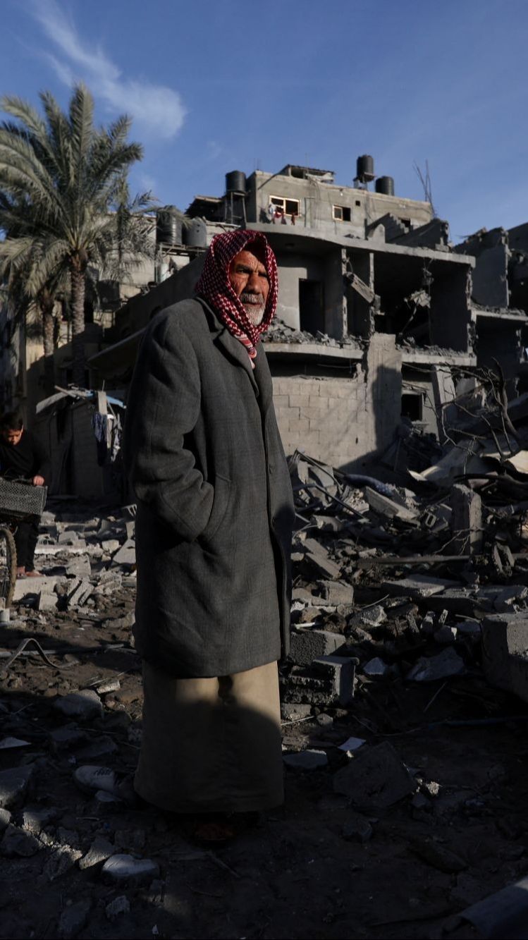 FOTO: Kondisi Rafah di Gaza Selatan usai Serangan Udara Militer Israel, Belasan Bangunan Hancur hingga Ratusan Warga Sipil Jadi Korban