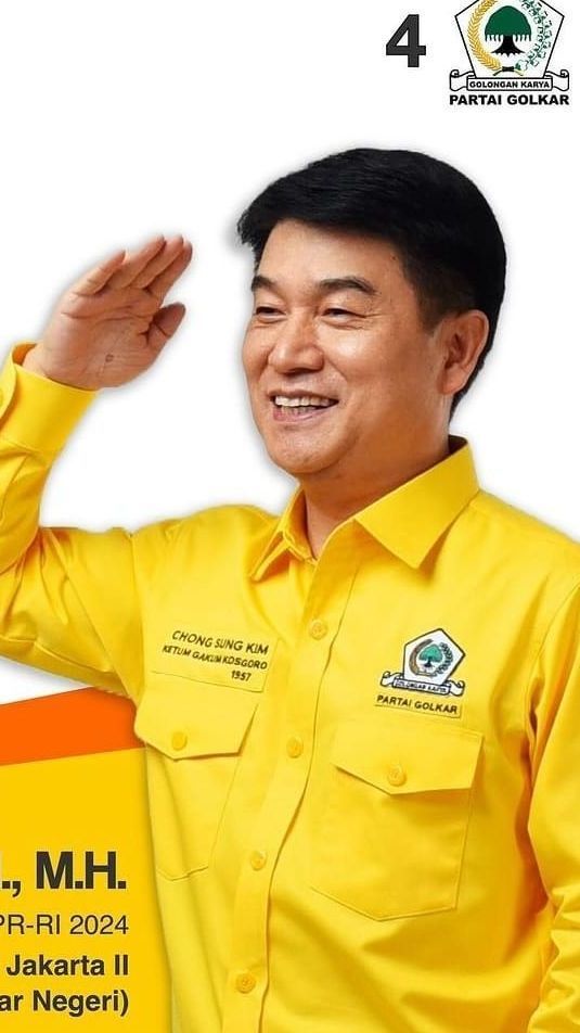 Viral Pria Asal Korsel Chong Sung Kim Nyaleg Lewat Golkar, Begini Respons Airlangga