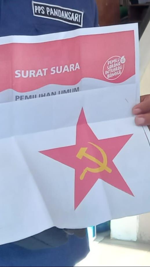 Petugas KPPS di Semarang Temukan Kertas Berlogo PKI dalam Lipatan Surat Suara, Polisi Turun Tangan