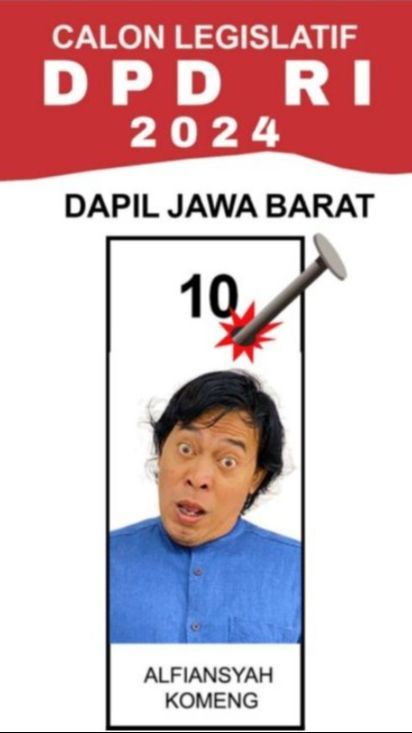 Jadi Anggota DPD, Ini Tugas Komeng Jika Terpilih Wakili Jawa Barat di Senayan