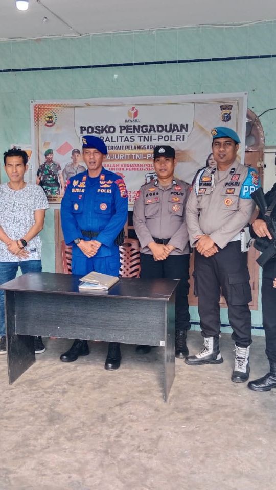 Pasca Pemilu, Polisi Siaga dan Sterilisasi Ruangan Kantor Bawaslu Rohil