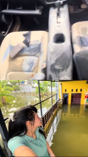 Wanita Ini Perlihatkan Kondisi Rumahnya yang Terkena Banjir Demak, Mobil Mewah hingga Barang Berharga Basah