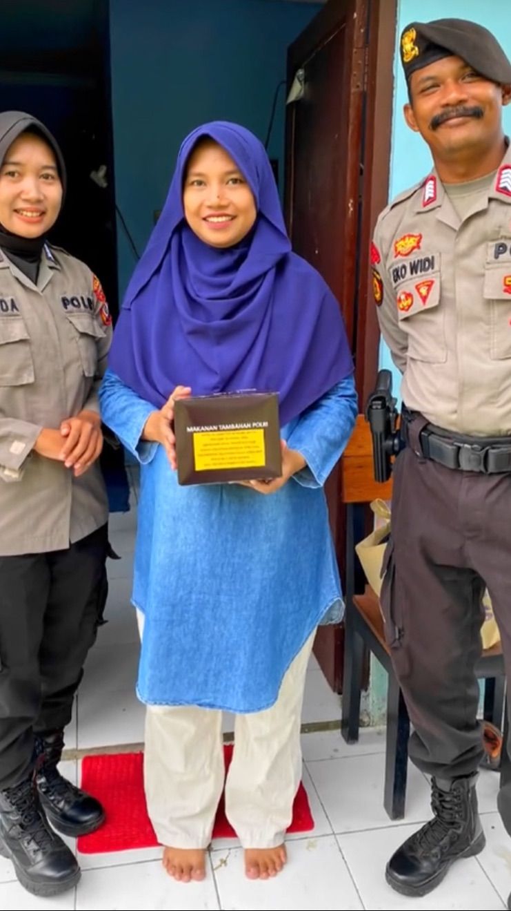 Ngidam Ransum Polisi, Ibu Hamil Ini Langsung Dapat Kejutan dari Polisi Bantul