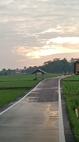 Jalan di Kampung Ini Bersih dan Mulus Banget Karena Sering Dipel, Viewnya Menakjubkan Bikin Melongo