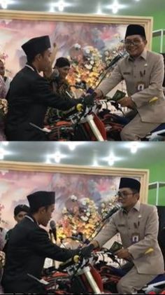 Momen Unik Sepasang Pengantin Lakukan Akad Nikah di Atas Motor Trail, Curi Perhatian Warganet