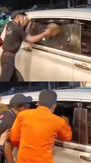 Viral Aksi Pria Pecahkan Kaca Mobil Demi Bantu Seseorang yang Dikira Meninggal di Dalamnya, Endingnya Tak Terduga