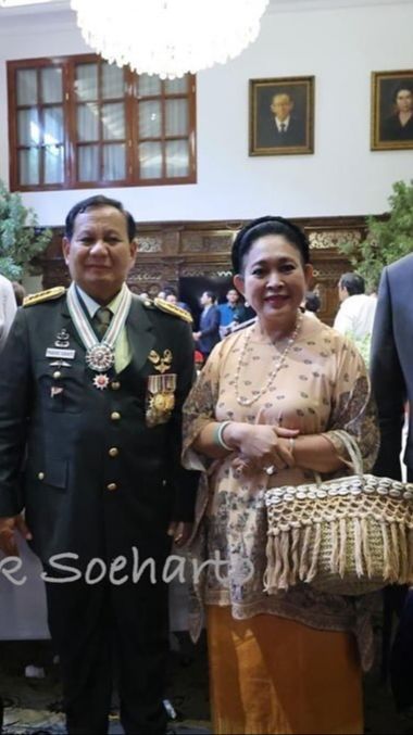 Foto Bareng, Begini Kata-kata Spesial Titiek Soeharto ke Prabowo yang Berpangkat Jenderal