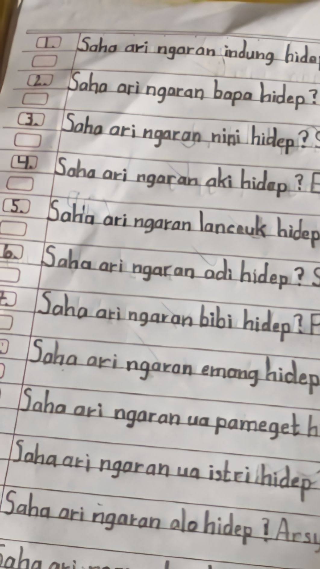 Tulisan Ceker Ayam Minggir Dulu! Catatan Pelajaran Bocah Kelas 1 SD Ini