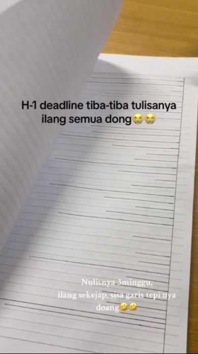 Viral Momen Apes Mahasiswa Kerjakan Tugas Kuliah Namun Tulisannya Tiba-Tiba Hilang, Ternyata Ini Penyebabnya