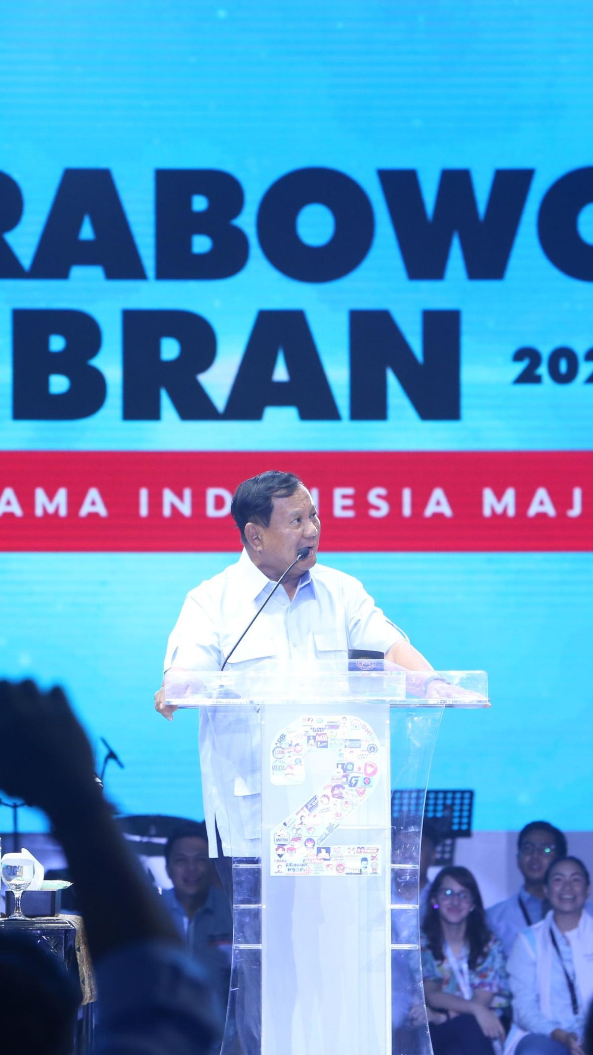 Prabowo: Saya Tidak Sendiri, Anak Muda Membersamai Perjuangan Saya