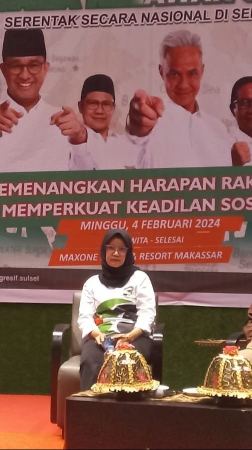 Tak Hanya di Jakarta, Relawan Anies dan Ganjar di Makassar Koalisi Gelar Nobar Debat Terakhir Pilpres