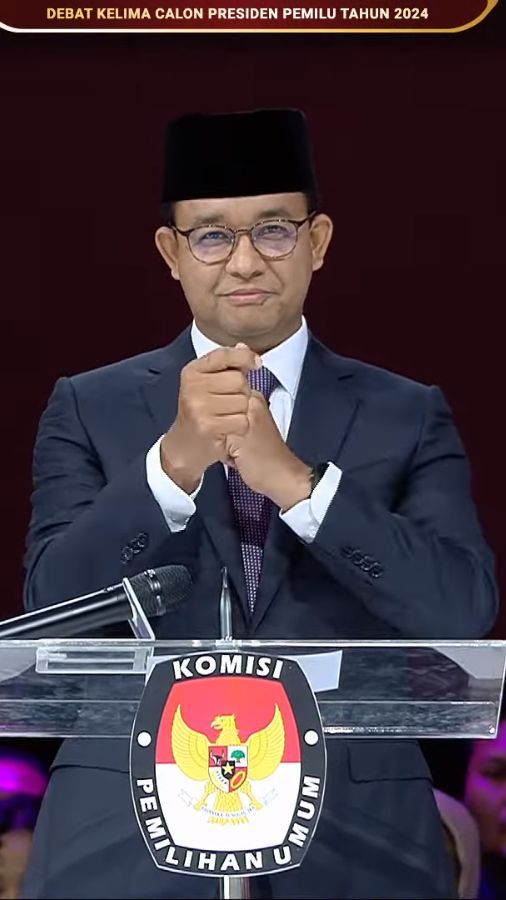 VIDEO: Penjelasan Anies Makna Bahasa Isyarat di Debat Pamungkas: Its Time For Change