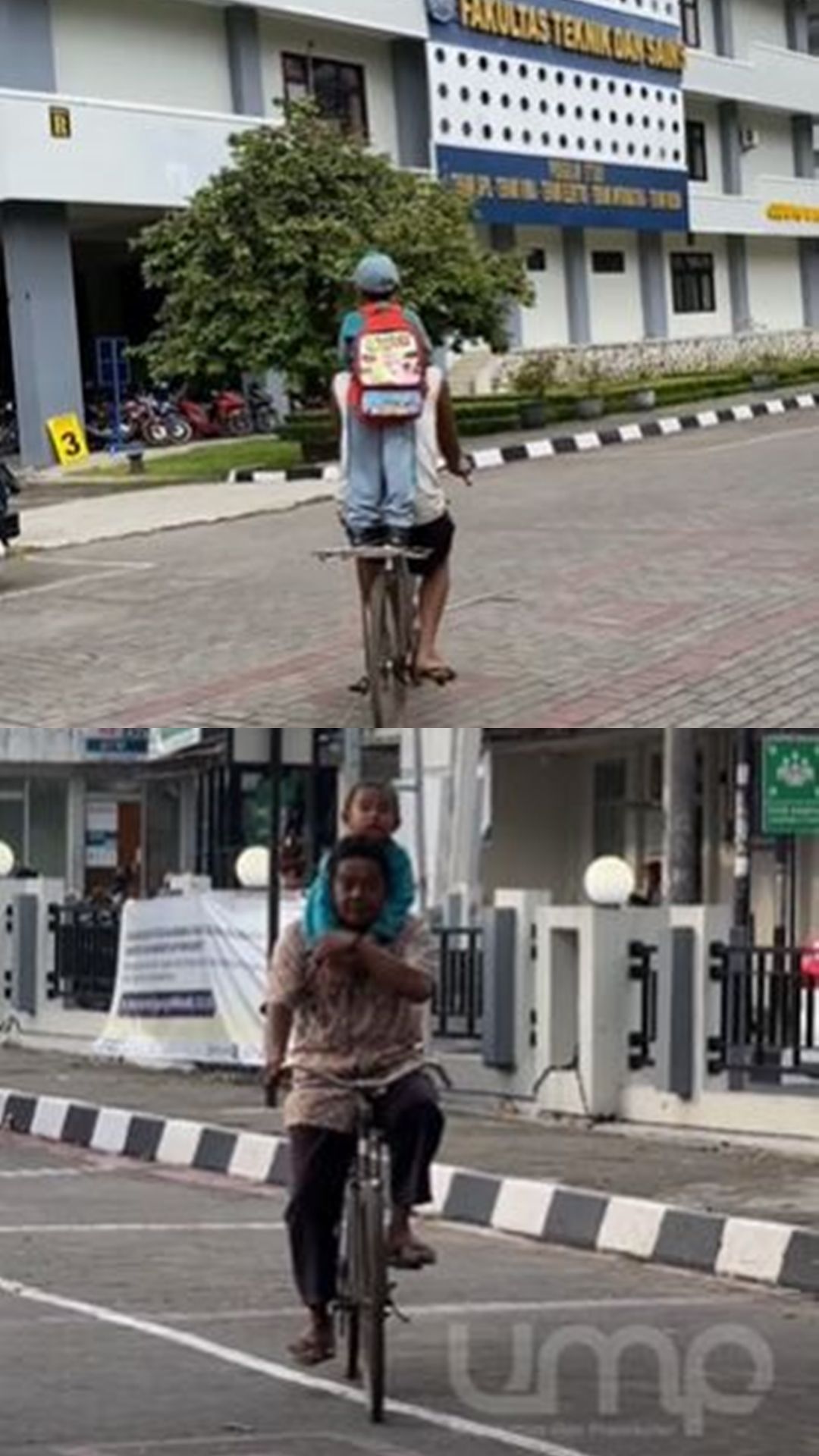 Sempat Viral Ayah Ajak Anak Keliling Kampus dengan Sepeda Tua, Begini Nasib Baik Sang Anak Usai Ketemu Rektor