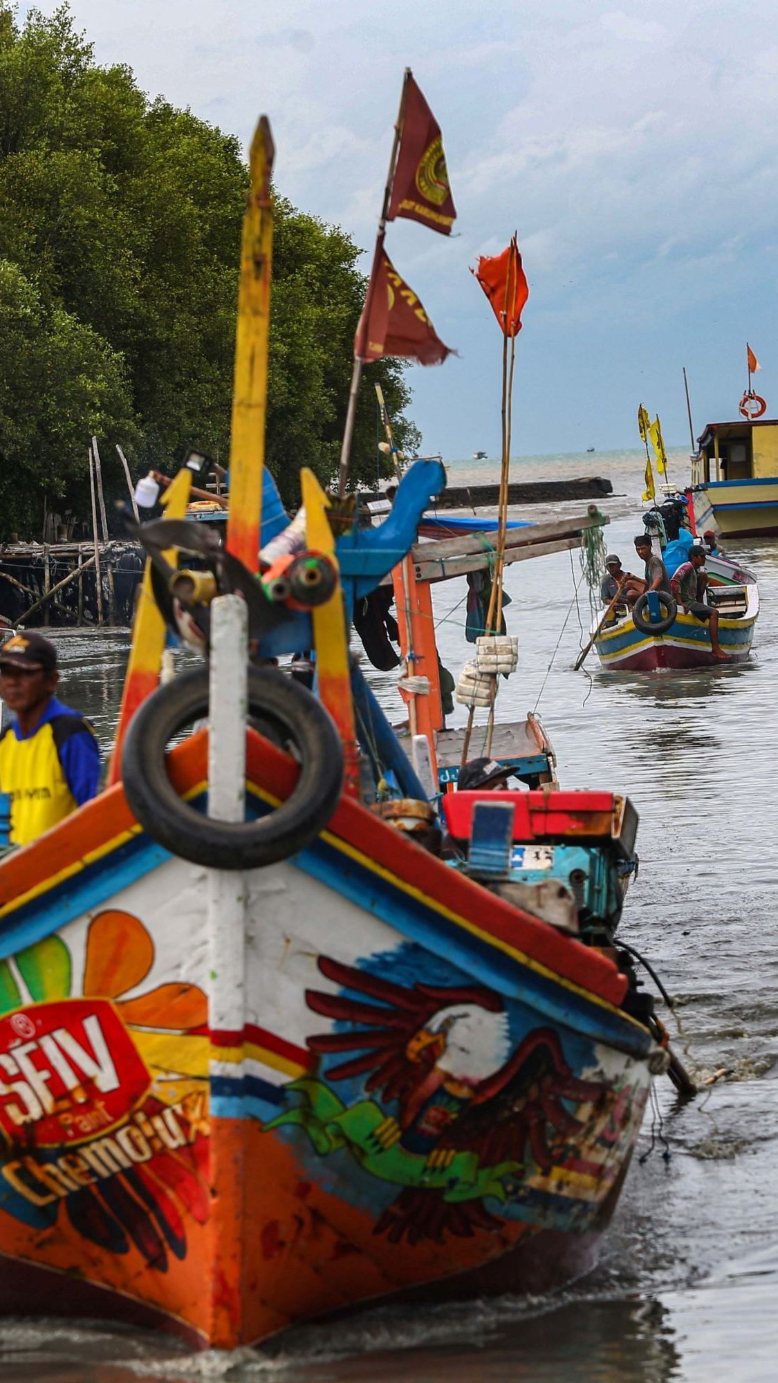 FOTO: Bibit Badai Siklon Tropis 91S yang Terpantau BMKG di Samudra Hindia Bikin Para Nelayan Banten Takut Melaut