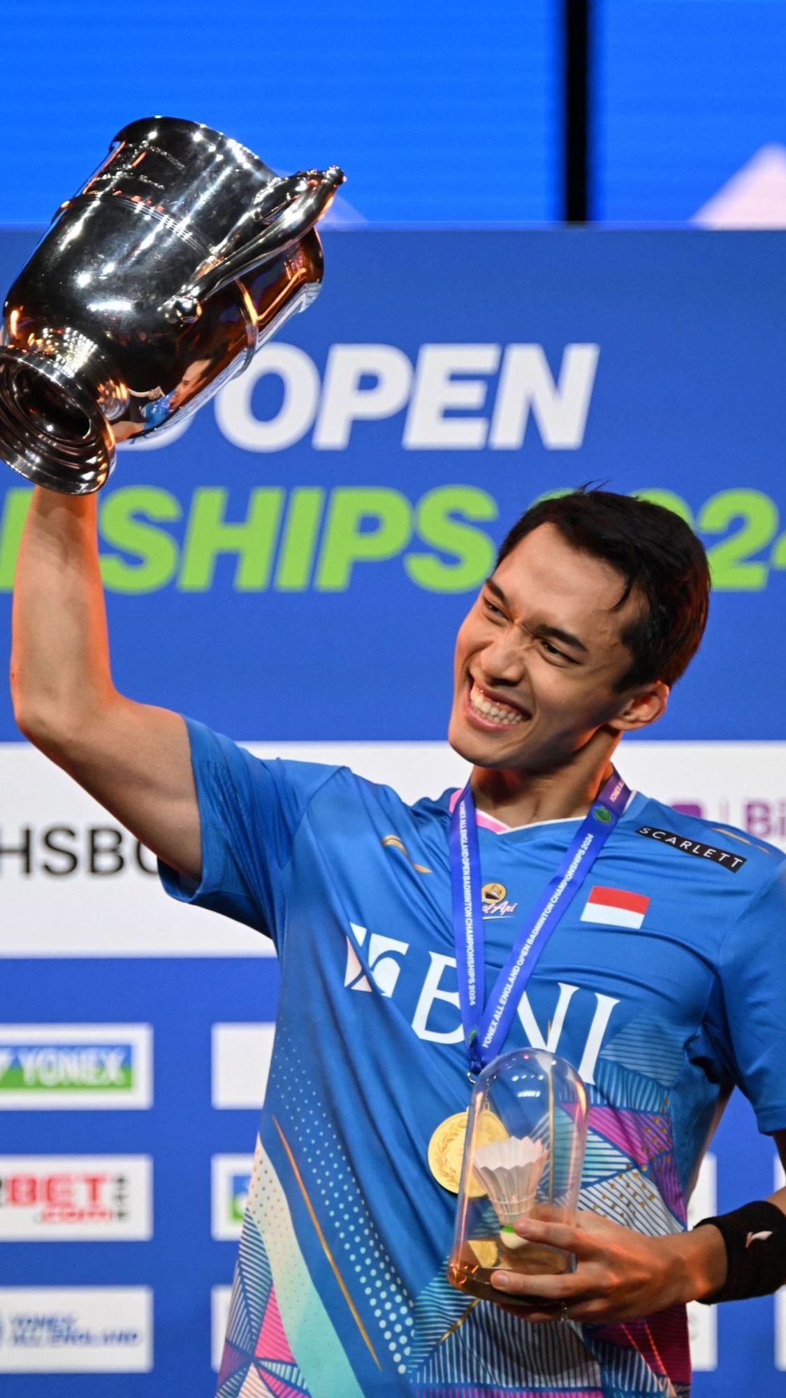 FOTO: Momen Laga All-Indonesian Final di All England, Kemenangan Jonatan Christie Sukses Mengulang Sejarah 30 Tahun Lalu