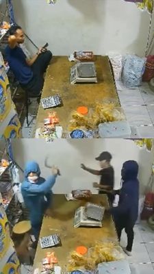 Viral Aksi Perampokan Warung Sembako di Deli Serdang, Pelaku Bawa Sajam dan Acak Barang Sekitar