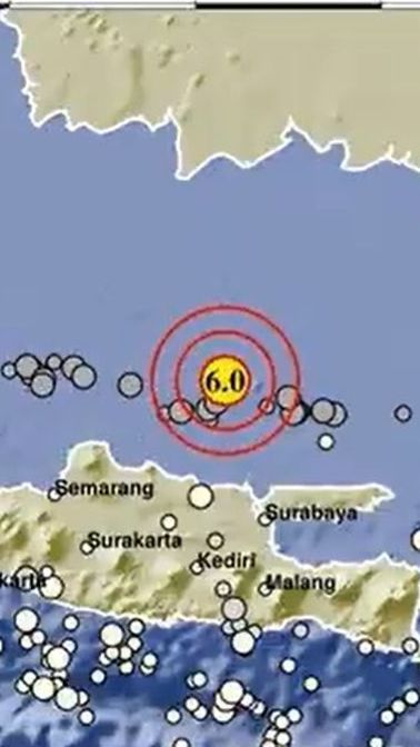 BMKG Ungkap Penyebab Gempa Magnitudo 6,0 Guncang Tuban