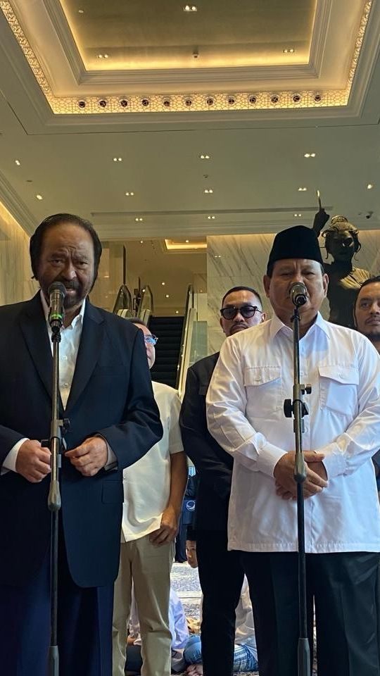 Prabowo Ajak NasDem Gabung, Surya Paloh: Lihat Perkembangan ke Depan, 50-50 Ya