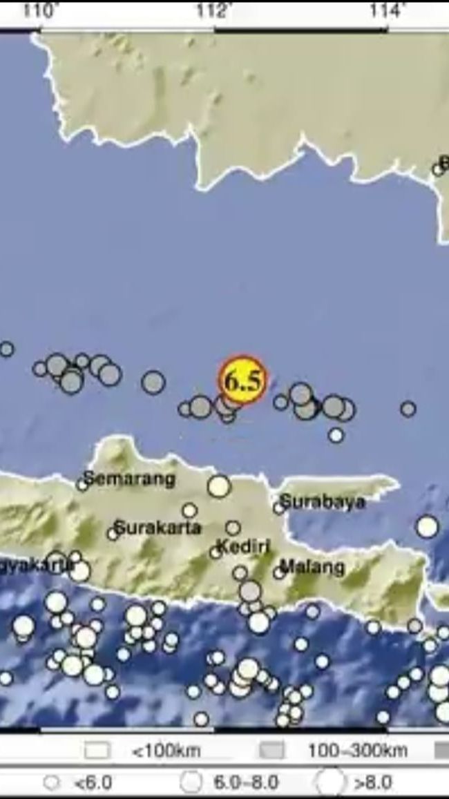 Tuban Kembali Diguncang Gempa, Kali Ini Magnitudo 6.5