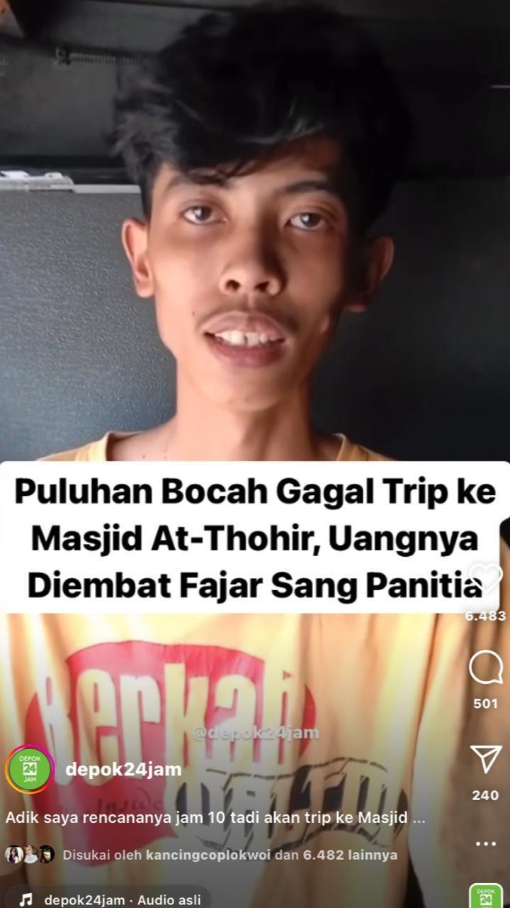 Uang Ditilap Panitia, Puluhan Bocah Batal Ngabuburit Naik Bus Telolet ke Masjid At-Thohir