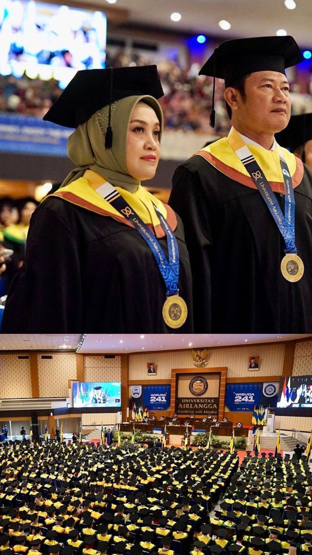 Jurusan Kuliahnya Terkenal Sulit, Begini Perjuangan Bupati Lamongan Yuhronur Efendi Berhasil Wisuda Bareng Istri