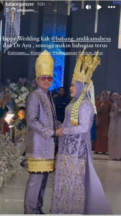 Momen Resepsi Kedua Babang Andika dan Ayu Kartika, Pesta Mewah di Hotel