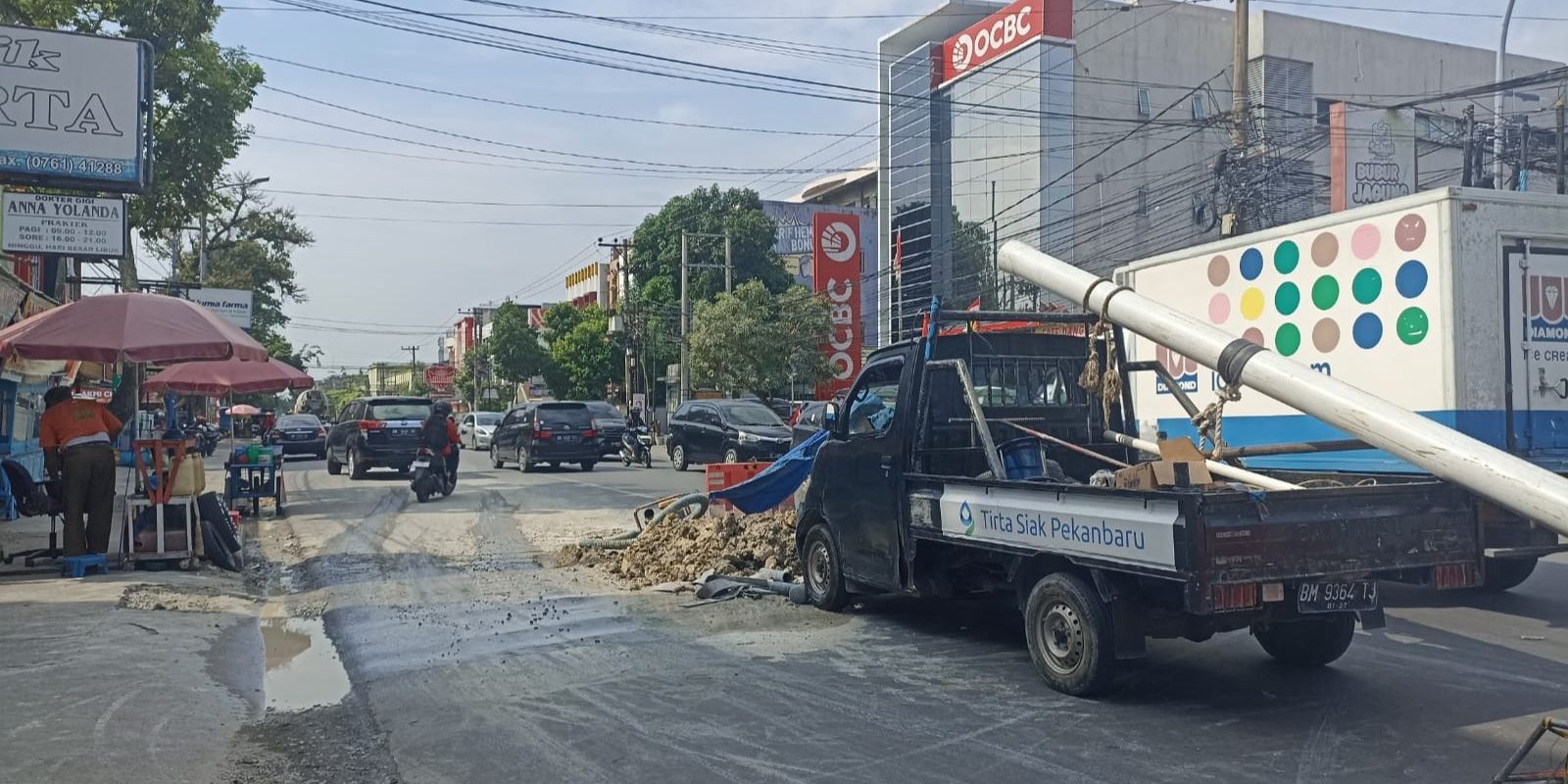 Murka Pj Gubernur Riau, Jalan Baru Diaspal Digali PDAM