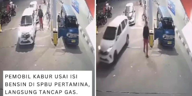 Pengemudi Mobil Melarikan Diri Setelah Mengisi Pertamax Sebesar Rp300 Ribu di Stasiun Pengisian Bahan Bakar Umum.