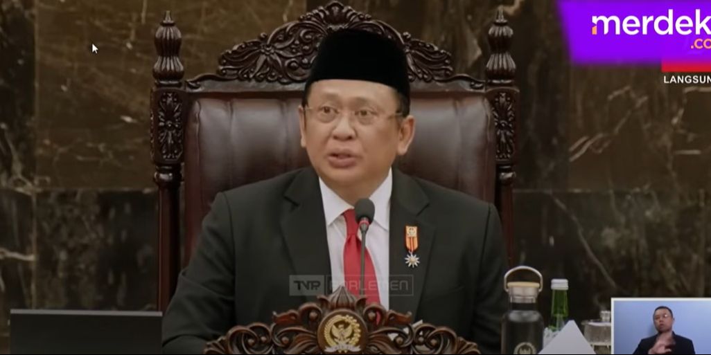 VIDEO: Depan Jokowi, Ketua MPR Bamsoet Cari Bahlil saat Sapa Ketum Parpol di Sidang Tahunan