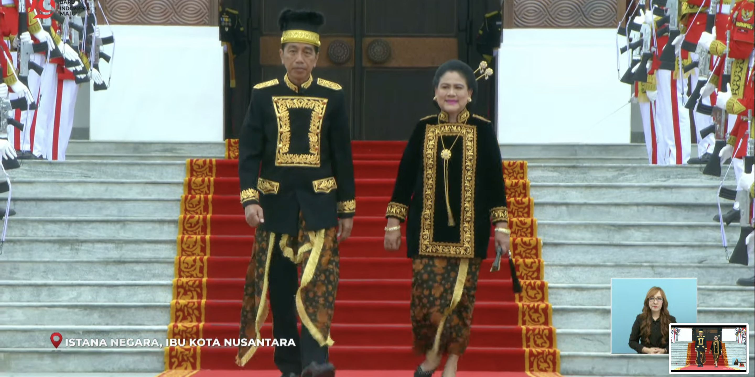 VIDEO: Tegang! Detik-Detik Kibar Sang Saka Merah Putih Pertama di IKN, Jokowi Prabowo Terus Melirik