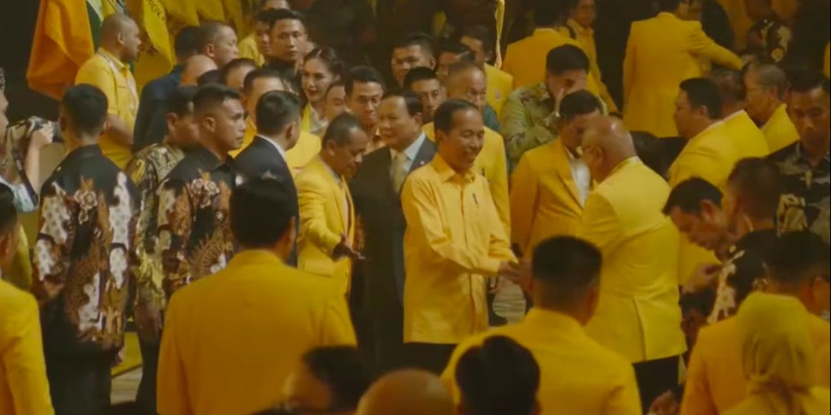 VIDEO: Momen Kedatangan Jokowi dan Gibran Hebohkan Munas Golkar, Dikawal Prabowo Luhut & Paloh