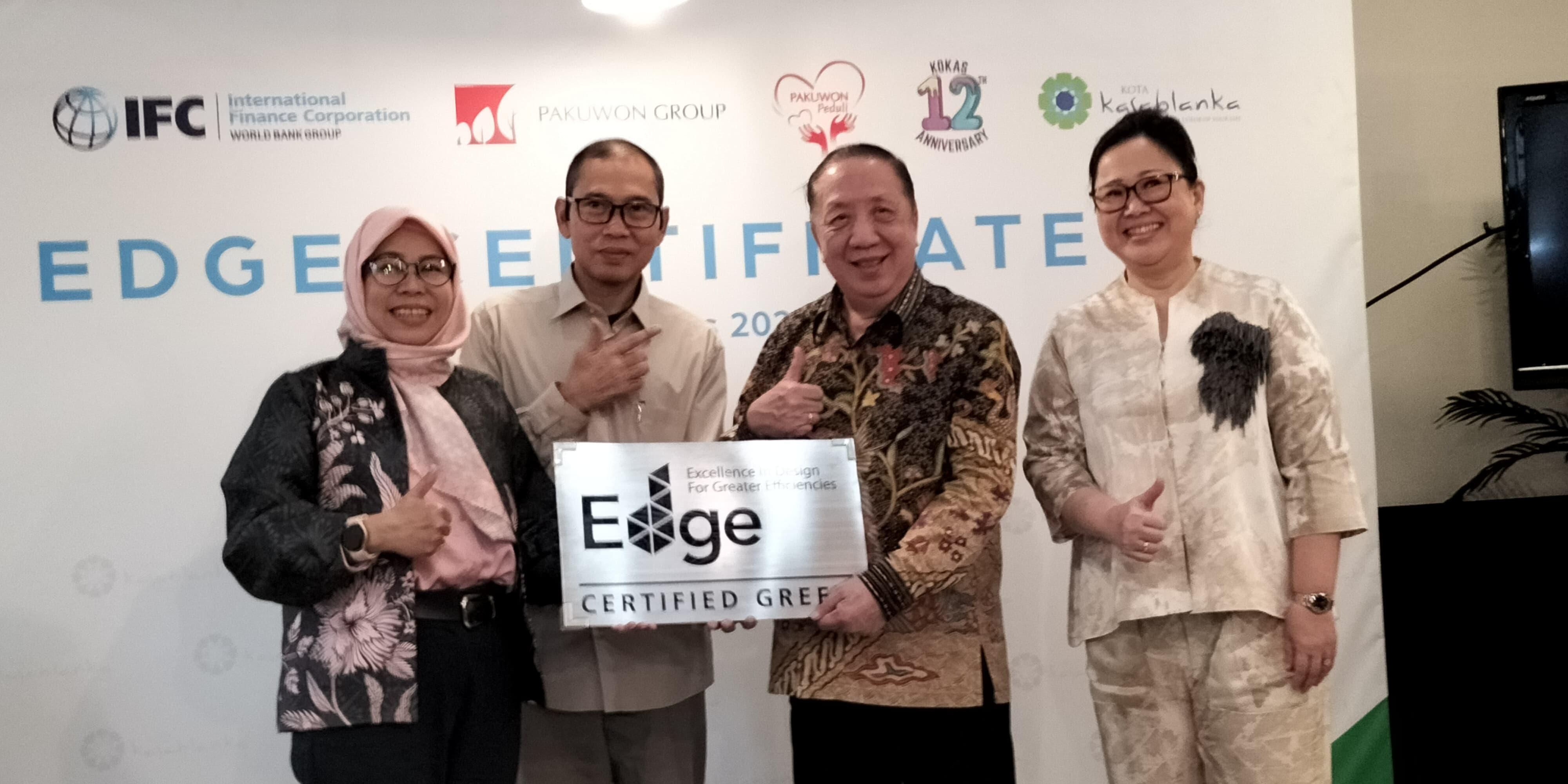 Kota Kasablanka Raih Sertifikasi EDGE Bangunan Hijau oleh Green Building Council Indonesia