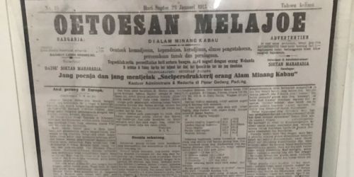 Oetoesan Melajoe, Surat Kabar yang Menyuarakan Pembelaan Tradisi Orang Minangkabau