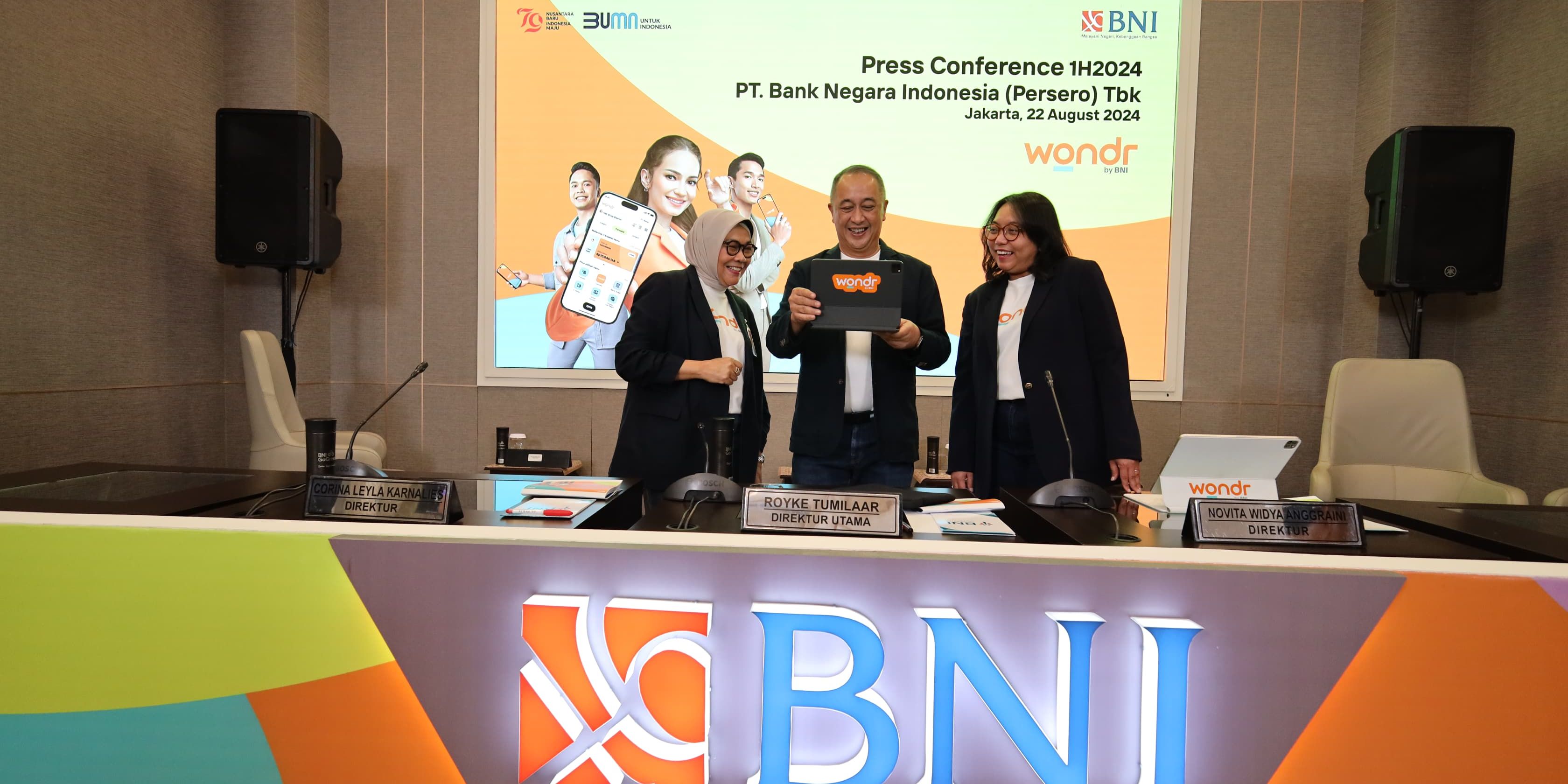 BNI Raup Laba Rp10,7 Triliun di Semeseter I-2024, Naik 3,8 Persen