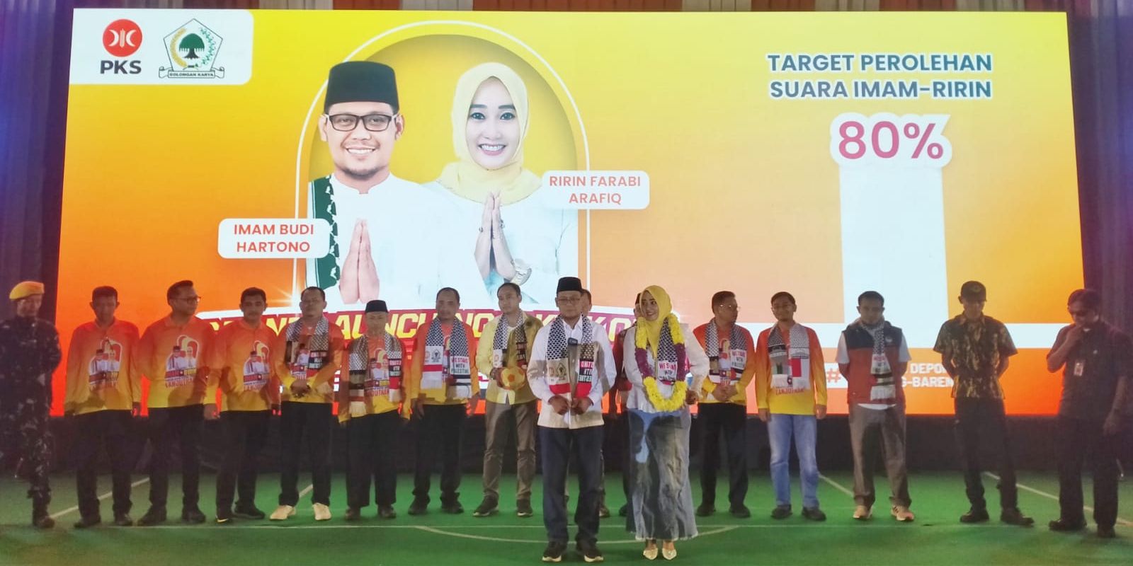 Pasangan Imam-Ririn Resmi Deklarasi Maju Pilkada Depok 2024, Target 80 Persen Suara