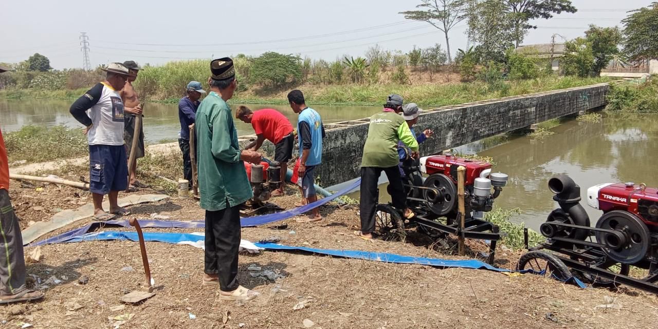 Kementan Bersama Pemkab Subang Gerak Cepat Pasang Pompa di Lahan Sentra Jawa Barat