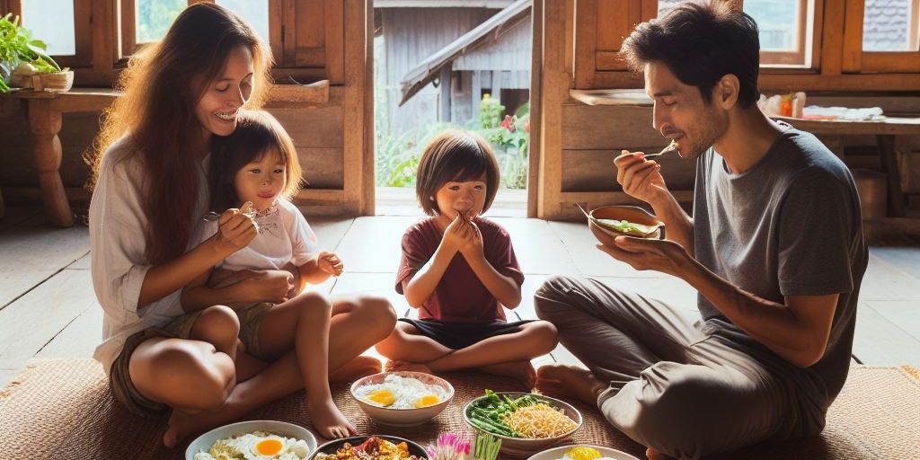 5 Manfaat Kesehatan yang Bisa Diperoleh dari Makan Sambil Duduk Bersila