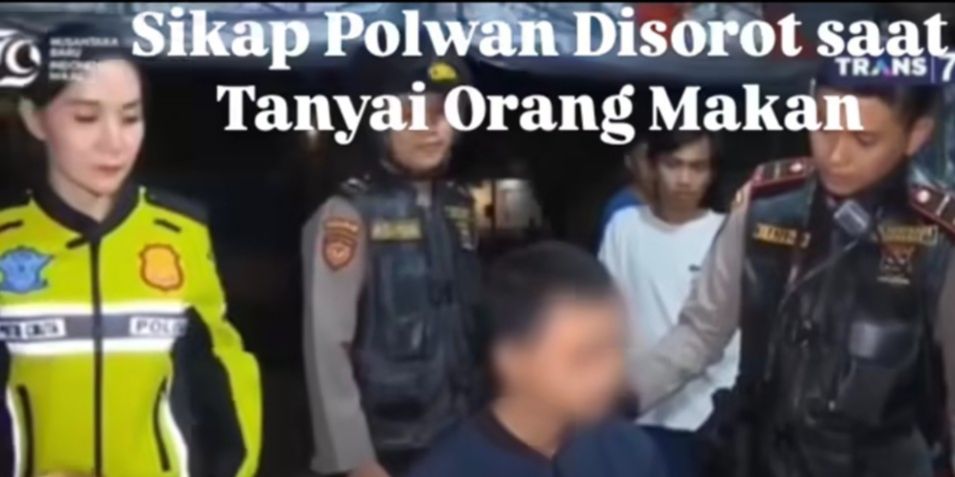 Viral Polwan di Surabaya 'Dirujak' Netizen Karena Ganggu Orang Makan, Dianggap Tak Punya Sopan Santun