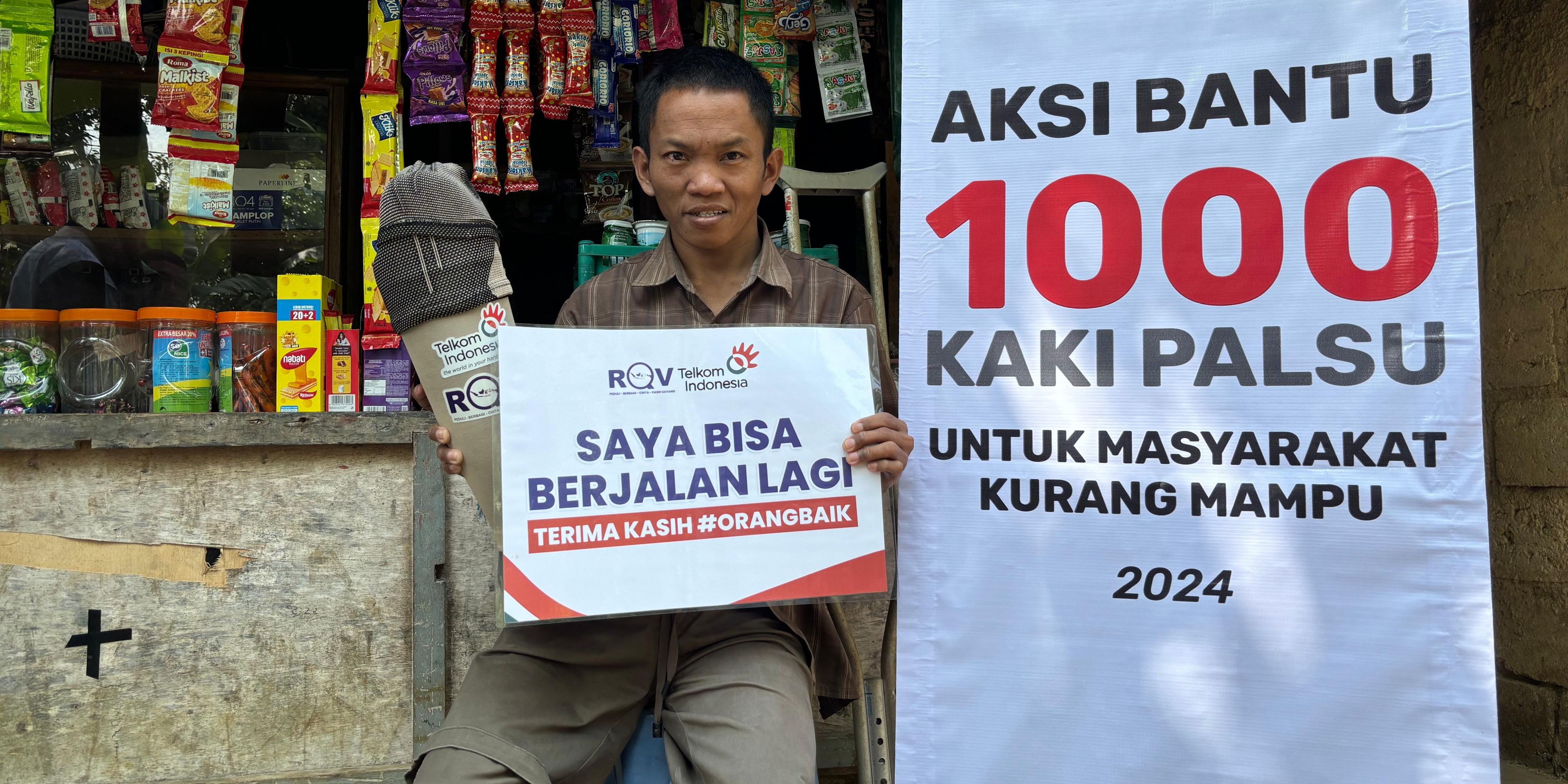 Dapat Bantuan Kaki Palsu, Disabilitas Asal Jakut: Akhirnya Bisa Kerja dan Menghidupi Keluarga Lagi