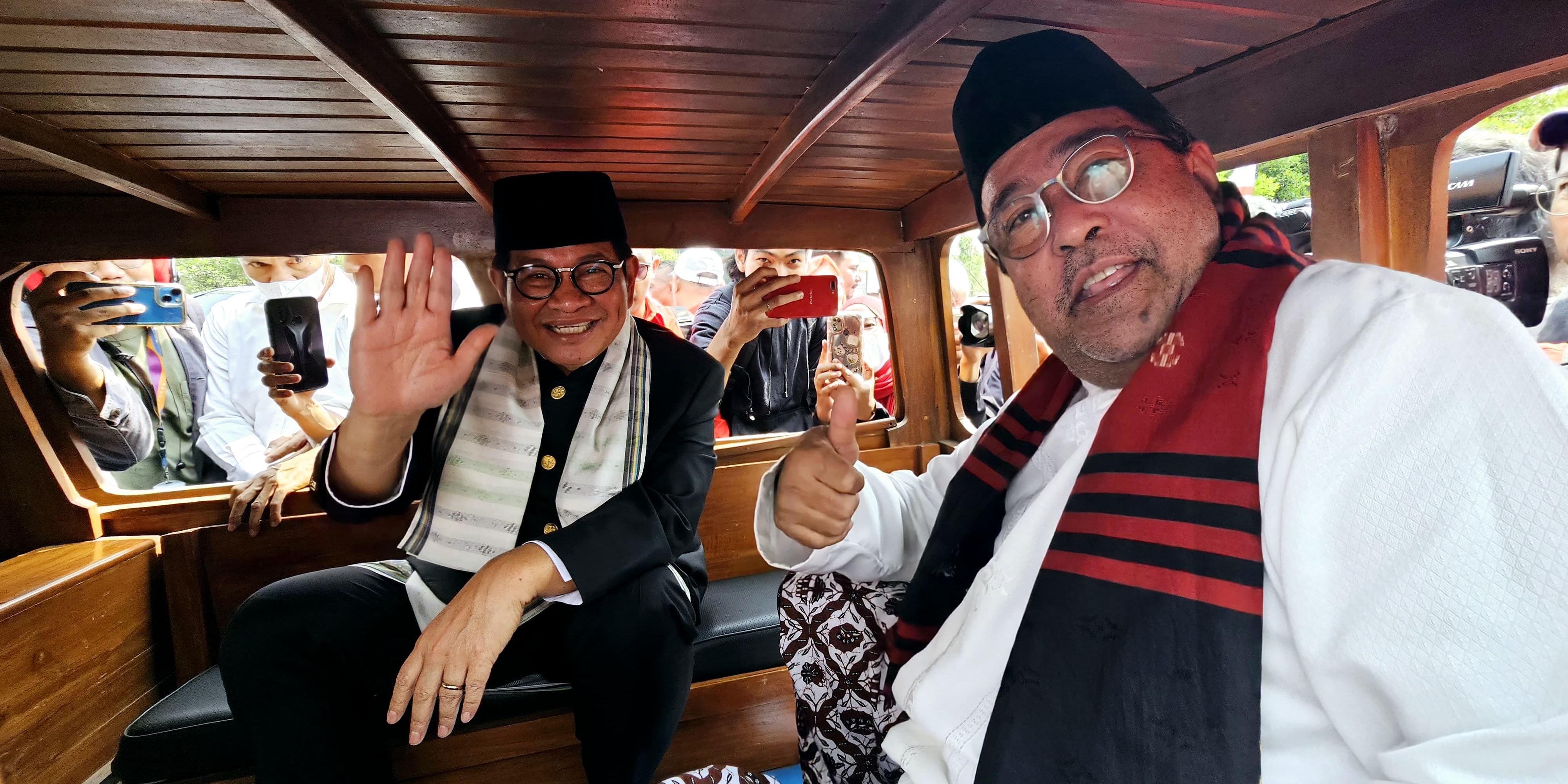 Tiba di KPU, Pramono Anung - Rano Karno Resmi Daftar Pilkada Jakarta