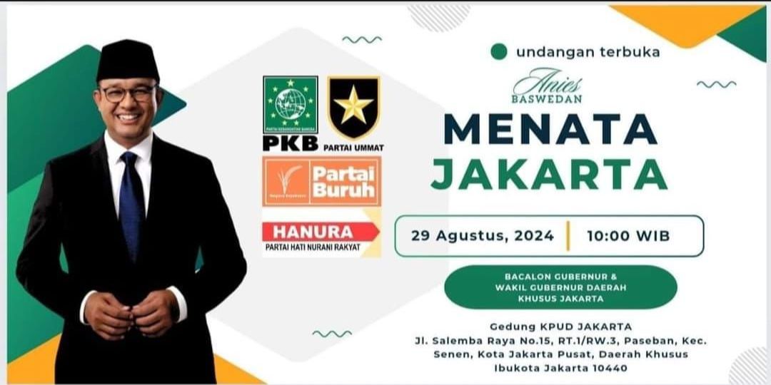 Beredar Poster Bakal Deklarasi Usung Anies Kamis Besok, PKB: Tidak Benar, Itu Hoaks